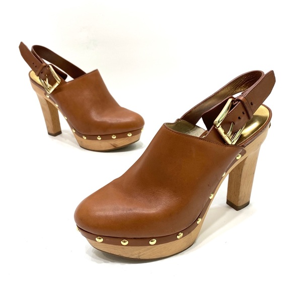 Michael Kors Shoes - Michael Kors women’s tan sling back heels size 7.5